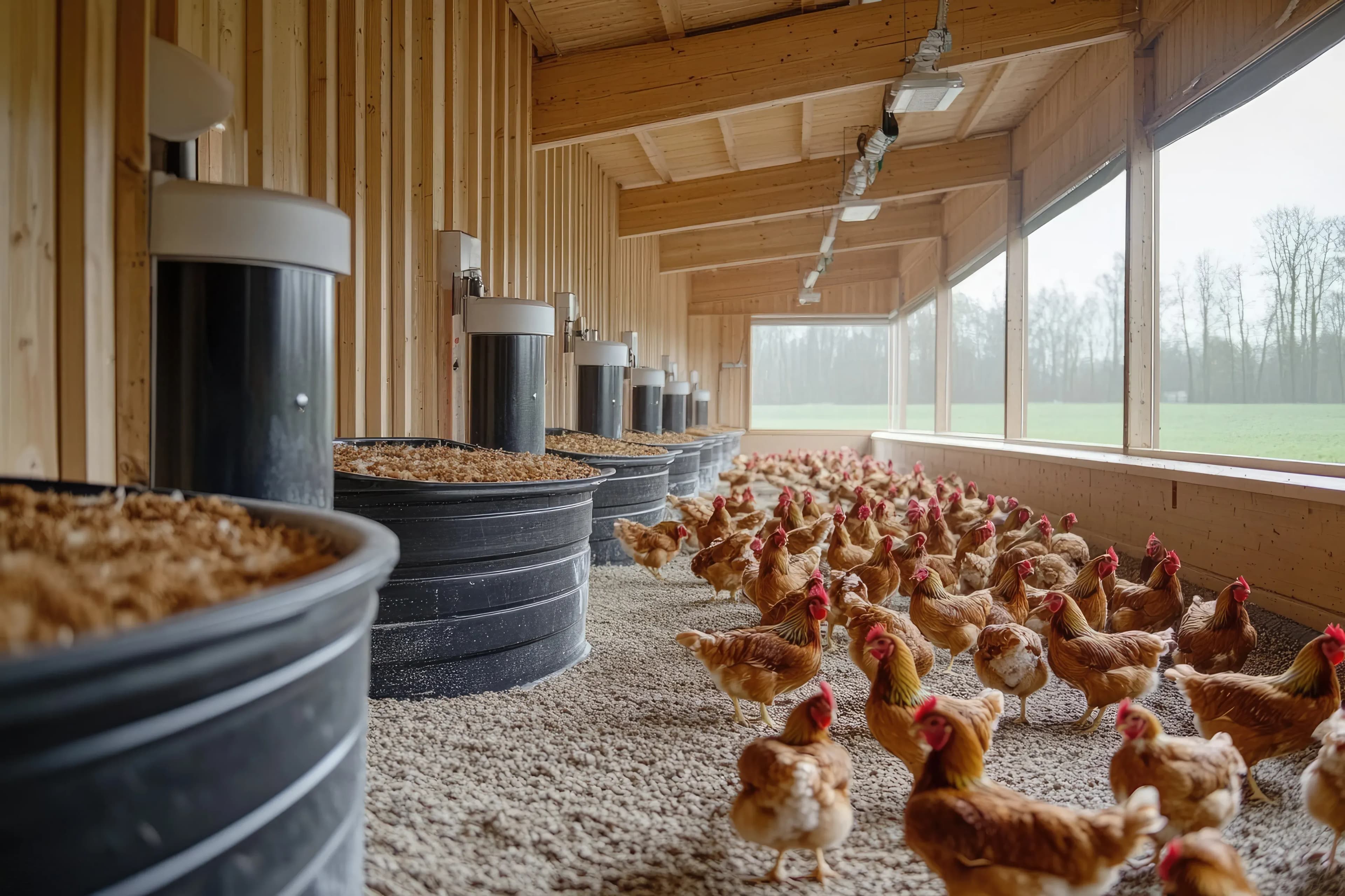 Geflügelhaltung durch Lüftungssysteme verbessern